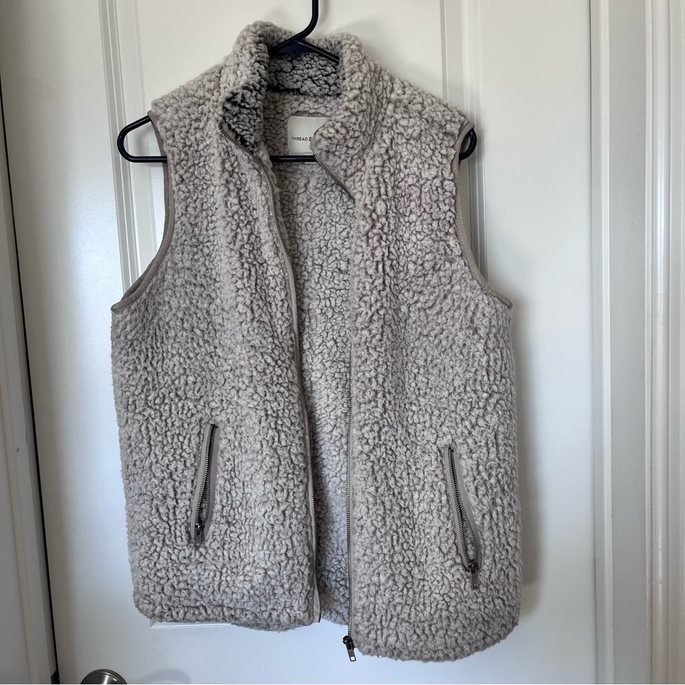 Thread & supply fleece vest